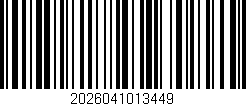 Código de barras (EAN, GTIN, SKU, ISBN): '2026041013449'