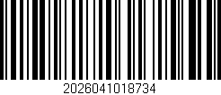 Código de barras (EAN, GTIN, SKU, ISBN): '2026041018734'