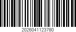 Código de barras (EAN, GTIN, SKU, ISBN): '2026041123780'
