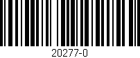 Código de barras (EAN, GTIN, SKU, ISBN): '20277-0'