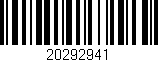 Código de barras (EAN, GTIN, SKU, ISBN): '20292941'