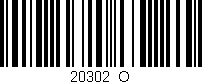 Código de barras (EAN, GTIN, SKU, ISBN): '20302_O'