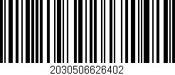 Código de barras (EAN, GTIN, SKU, ISBN): '2030506626402'