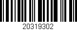 Código de barras (EAN, GTIN, SKU, ISBN): '20319302'
