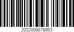 Código de barras (EAN, GTIN, SKU, ISBN): '2032008079953'