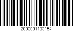 Código de barras (EAN, GTIN, SKU, ISBN): '2033001133154'