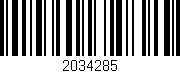 Código de barras (EAN, GTIN, SKU, ISBN): '2034285'