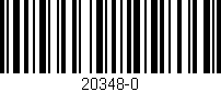 Código de barras (EAN, GTIN, SKU, ISBN): '20348-0'
