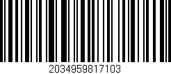 Código de barras (EAN, GTIN, SKU, ISBN): '2034959817103'
