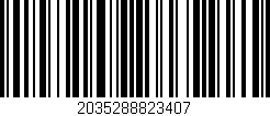 Código de barras (EAN, GTIN, SKU, ISBN): '2035288823407'