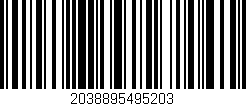 Código de barras (EAN, GTIN, SKU, ISBN): '2038895495203'