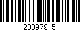 Código de barras (EAN, GTIN, SKU, ISBN): '20397915'