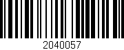 Código de barras (EAN, GTIN, SKU, ISBN): '2040057'