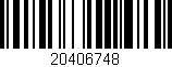 Código de barras (EAN, GTIN, SKU, ISBN): '20406748'