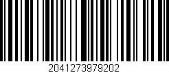 Código de barras (EAN, GTIN, SKU, ISBN): '2041273979202'