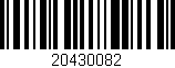 Código de barras (EAN, GTIN, SKU, ISBN): '20430082'