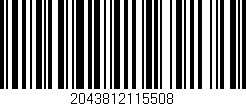 Código de barras (EAN, GTIN, SKU, ISBN): '2043812115508'