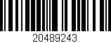 Código de barras (EAN, GTIN, SKU, ISBN): '20489243'