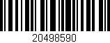 Código de barras (EAN, GTIN, SKU, ISBN): '20498590'