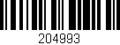 Código de barras (EAN, GTIN, SKU, ISBN): '204993'