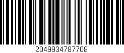 Código de barras (EAN, GTIN, SKU, ISBN): '2049934787708'