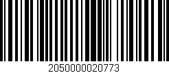 Código de barras (EAN, GTIN, SKU, ISBN): '2050000020773'
