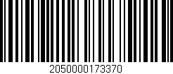 Código de barras (EAN, GTIN, SKU, ISBN): '2050000173370'
