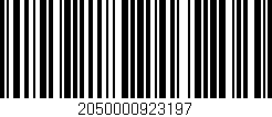 Código de barras (EAN, GTIN, SKU, ISBN): '2050000923197'