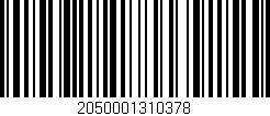 Código de barras (EAN, GTIN, SKU, ISBN): '2050001310378'