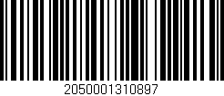 Código de barras (EAN, GTIN, SKU, ISBN): '2050001310897'