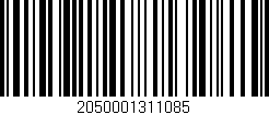 Código de barras (EAN, GTIN, SKU, ISBN): '2050001311085'