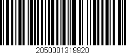Código de barras (EAN, GTIN, SKU, ISBN): '2050001319920'