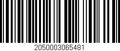 Código de barras (EAN, GTIN, SKU, ISBN): '2050003065481'