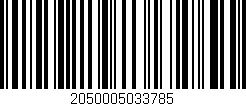 Código de barras (EAN, GTIN, SKU, ISBN): '2050005033785'