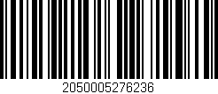 Código de barras (EAN, GTIN, SKU, ISBN): '2050005276236'