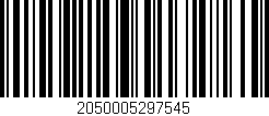 Código de barras (EAN, GTIN, SKU, ISBN): '2050005297545'