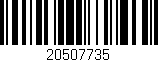 Código de barras (EAN, GTIN, SKU, ISBN): '20507735'