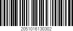 Código de barras (EAN, GTIN, SKU, ISBN): '2051016130302'