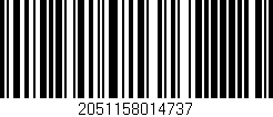 Código de barras (EAN, GTIN, SKU, ISBN): '2051158014737'