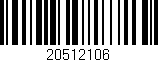 Código de barras (EAN, GTIN, SKU, ISBN): '20512106'