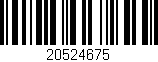 Código de barras (EAN, GTIN, SKU, ISBN): '20524675'