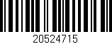 Código de barras (EAN, GTIN, SKU, ISBN): '20524715'