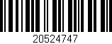 Código de barras (EAN, GTIN, SKU, ISBN): '20524747'