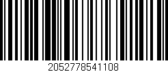 Código de barras (EAN, GTIN, SKU, ISBN): '2052778541108'