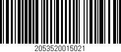 Código de barras (EAN, GTIN, SKU, ISBN): '2053520015021'