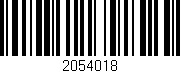 Código de barras (EAN, GTIN, SKU, ISBN): '2054018'