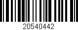 Código de barras (EAN, GTIN, SKU, ISBN): '20540442'