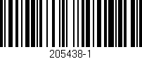 Código de barras (EAN, GTIN, SKU, ISBN): '205438-1'