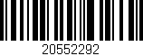 Código de barras (EAN, GTIN, SKU, ISBN): '20552292'