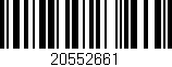 Código de barras (EAN, GTIN, SKU, ISBN): '20552661'